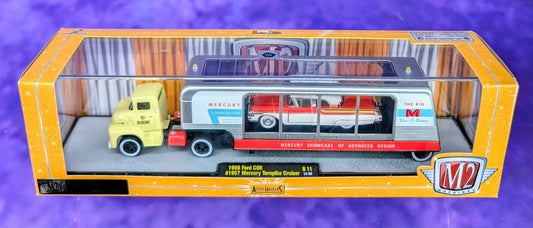 M2 Machines 1956 Ford COE & 1957 Mercury Turnpike Cruiser - R11 14-03 - See Description