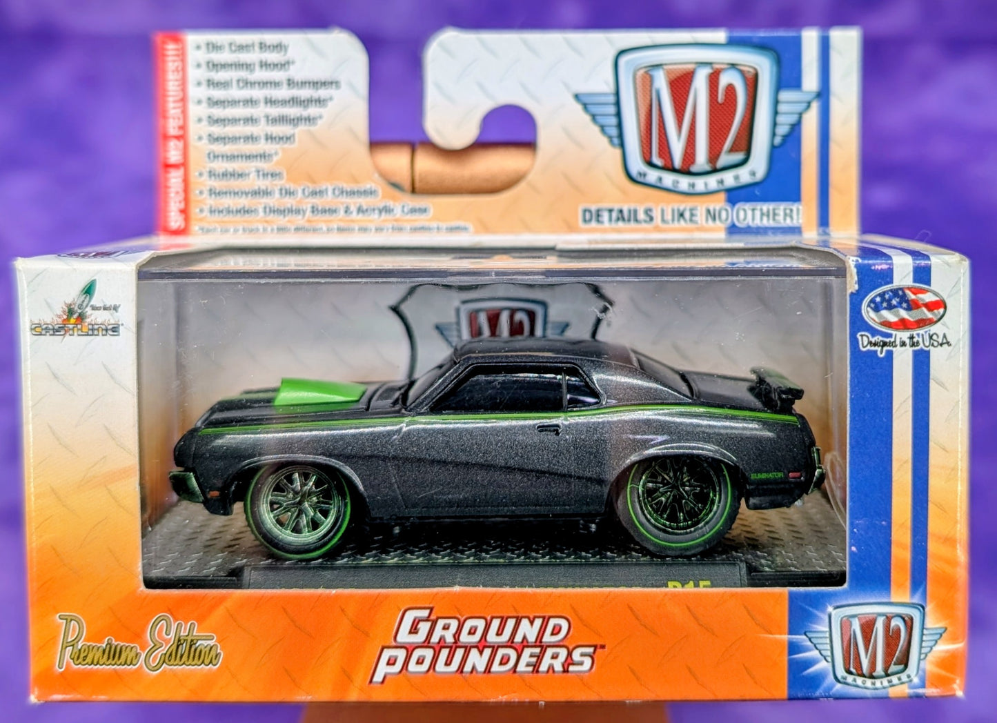 M2 Machines 1970 Mercury Cougar ELIMINATOR - R15 16-06