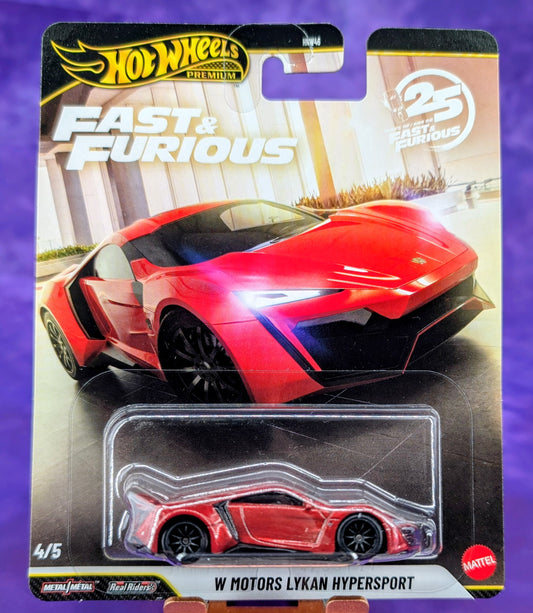 Hot Wheels W Motors Lykan Hypersport - Fast & Furious 25th Anniversary - Premium