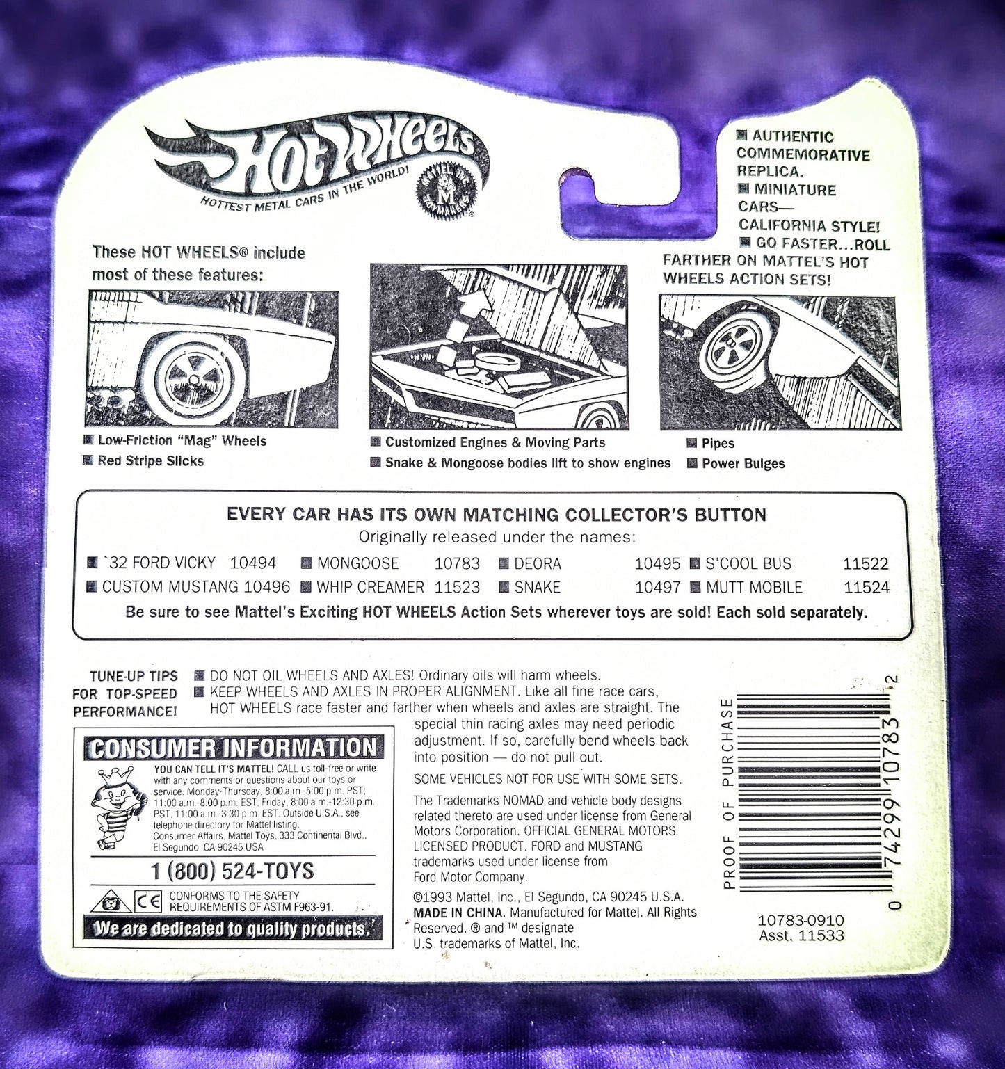 Hot Wheels Tom McEwen "The Mongoose" Funny Car - Vintage Collection Series II