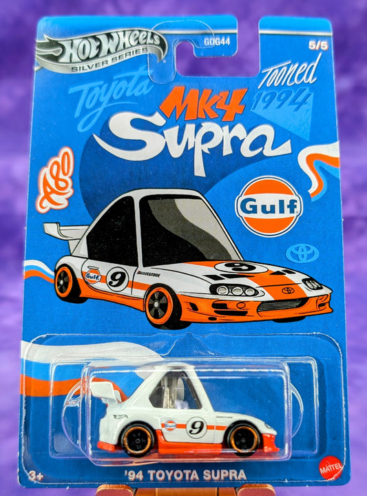 Hot Wheels GULF '94 Toyota Supra MK4 - Silver Series - Tooned