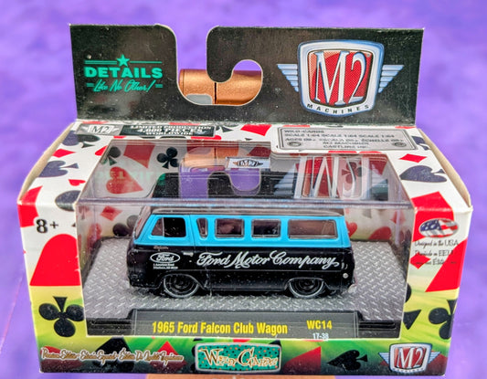 M2 Machines 1965 Ford Falcon Club Wagon - Ford Motor Company - Wild Cards - WC14 17-38