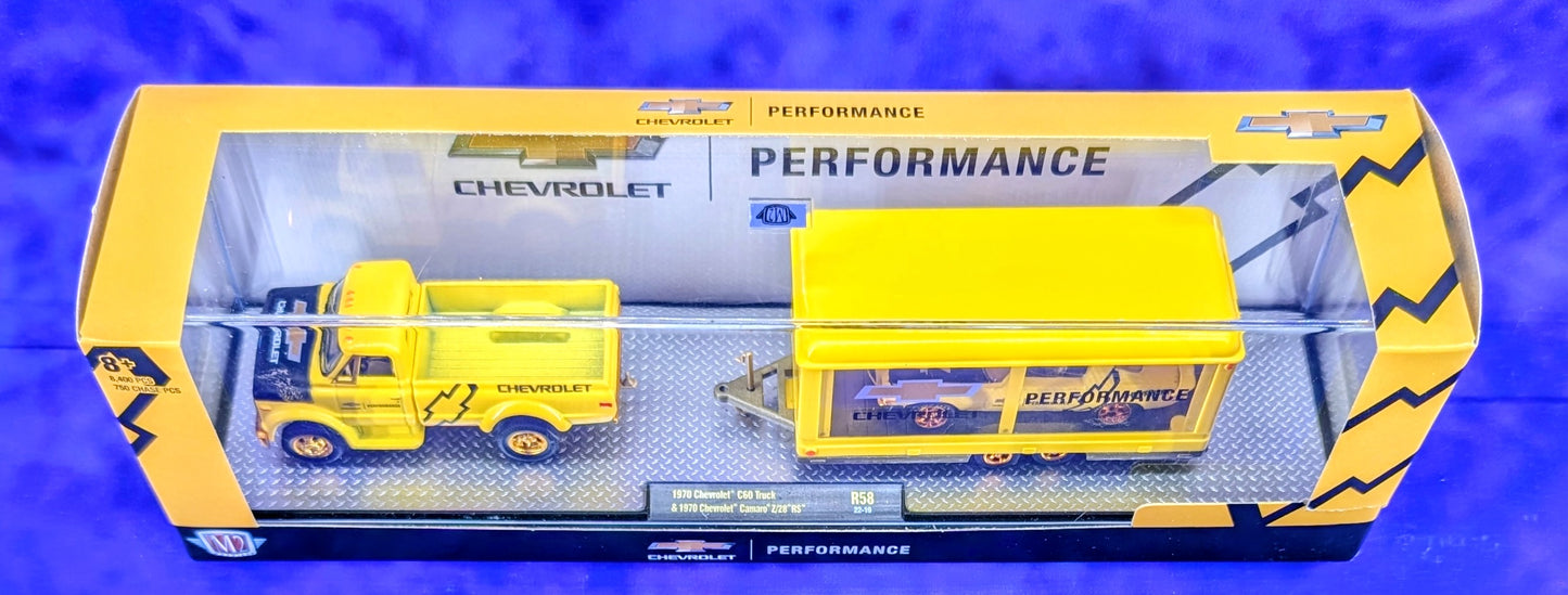 CHASE M2 Machines 1970 Chevrolet C60 Truck & 1970 Chevrolet Camaro Z/28 RS - Truck-Loads