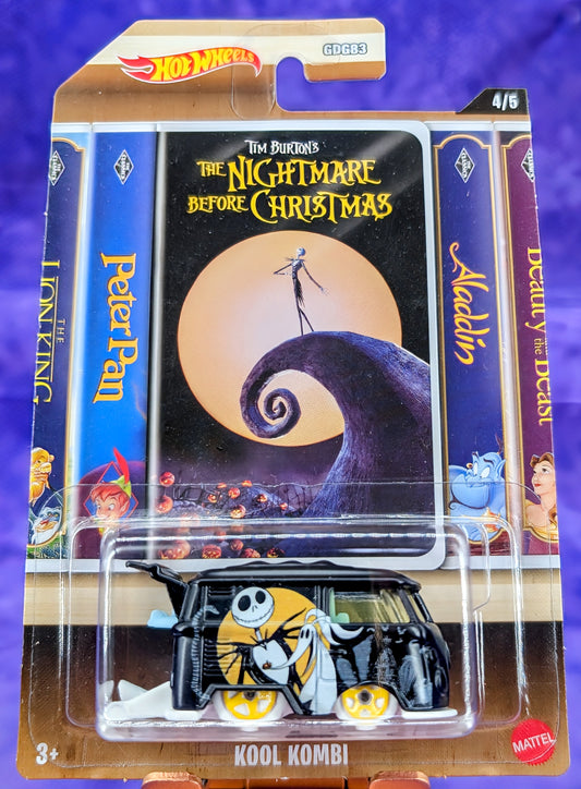 Hot Wheels Volkswagen Kool Kombi The Nightmare Before Christmas - Walmart Exclusive Silver Series - Jack Skellington
