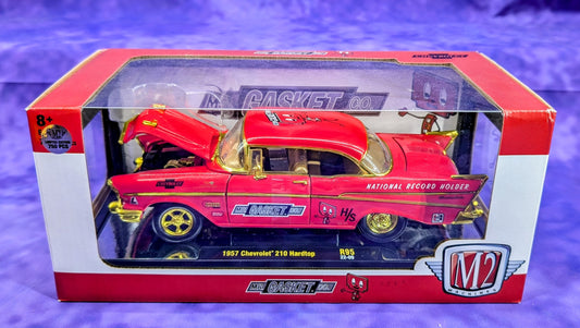 M2 Machines CHASE Mr. Gasket 1957 Chevrolet 210 Hardtop 1/750, 1/24 Scale #R95 22-09