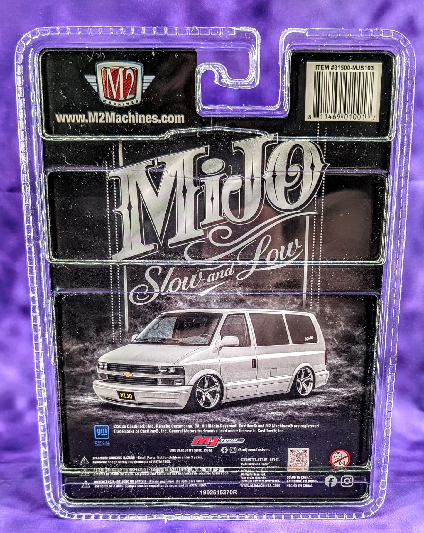 M2 Machines 1995 Chevy Astro Van - Slow and Low - Hobby Exclusive