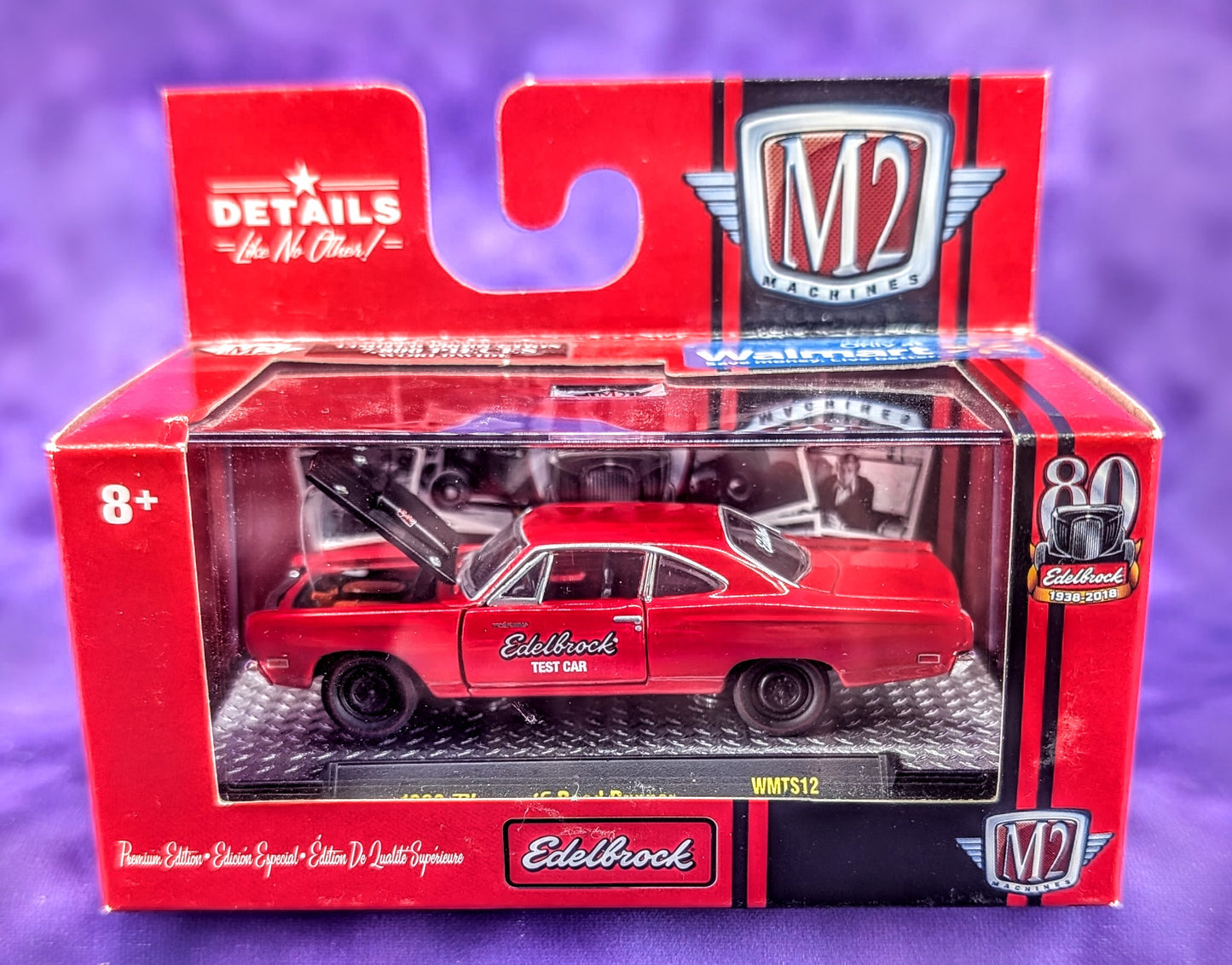 M2 Machines 1969 Plymouth Road Runner - Edelbrock Test Car - Walmart Exclusive