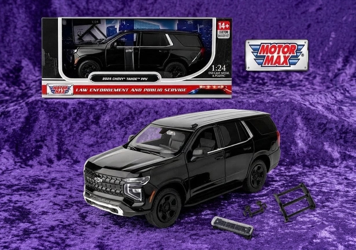 Motormax 2025 Chevy Tahoe PPV - Custom Police Builder's Kit - 1/24 Scale