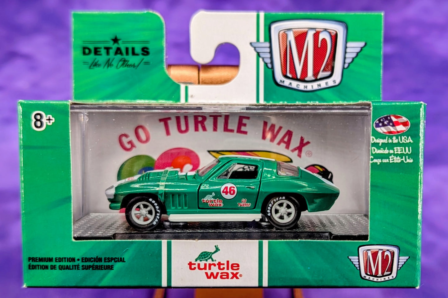 M2 Machines 1966 Chevrolet Corvette 427 - Turtle Wax - Walmart Exclusive - WMTS10 19-35