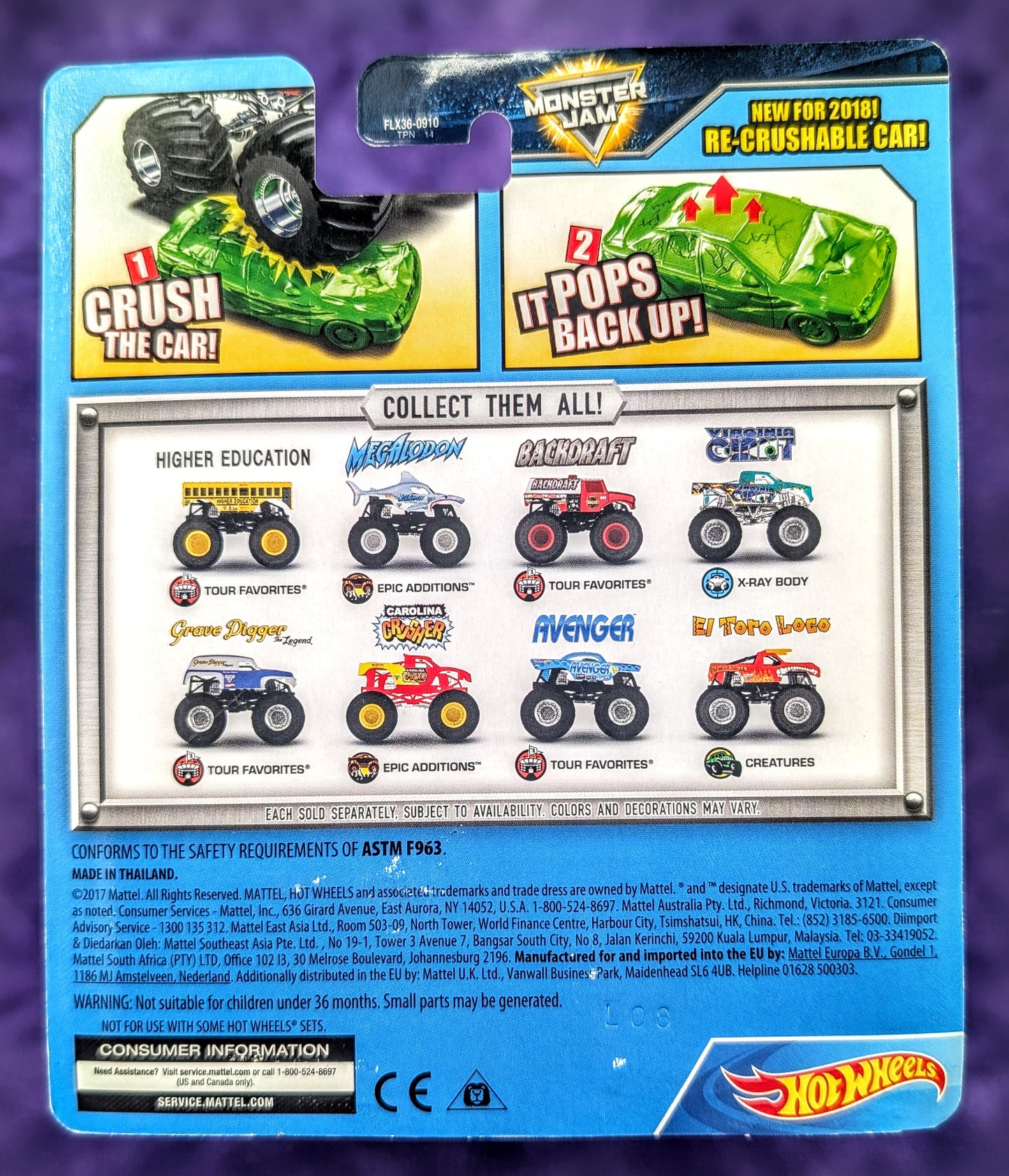 Hot Wheels Monster Jam Backdraft - Tour Favorites