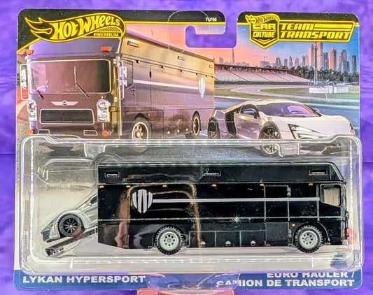 Hot Wheels Lykan Hypersport & Euro Hauler - Team Transport