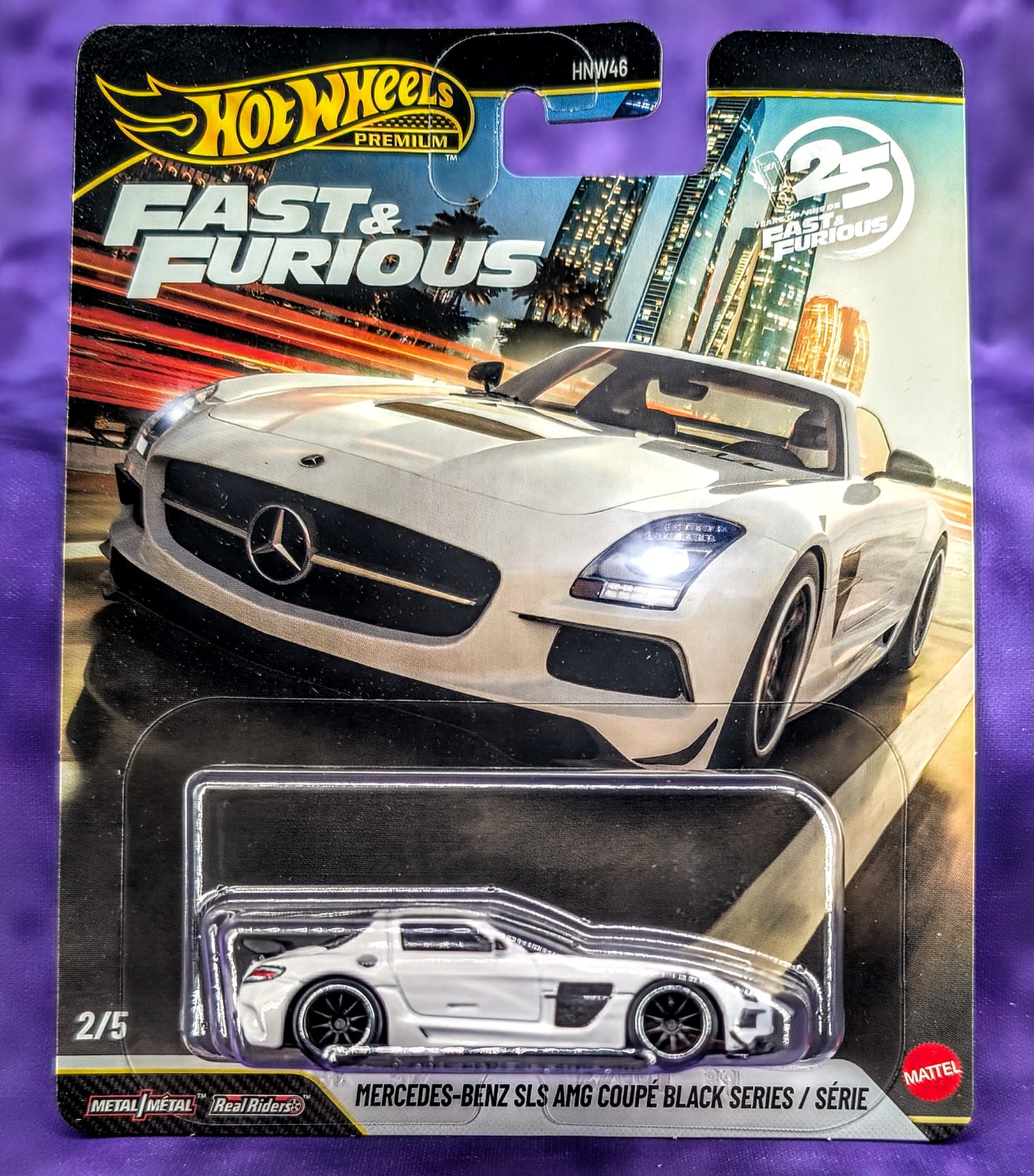 Hot Wheels Fast and Furious 25th Anniversary Complete 5-Car Set w/ CHASE Supra - Premium