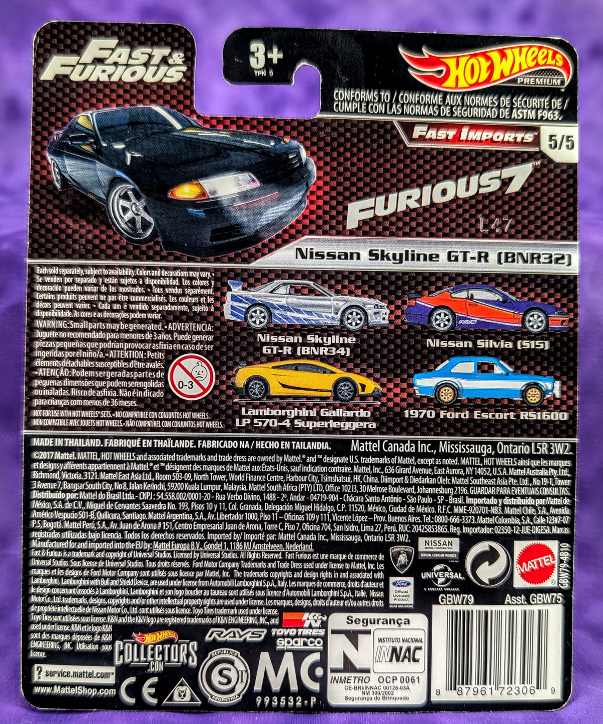 Hot Wheels Nissan Skyline GT-R (BNR32) - Fast & Furious: Fast Imports - Premium