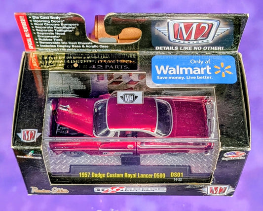 M2 Machines 1957 Dodge Custom Royal Lancer D500 - Walmart Exclusive - DS01 14-22
