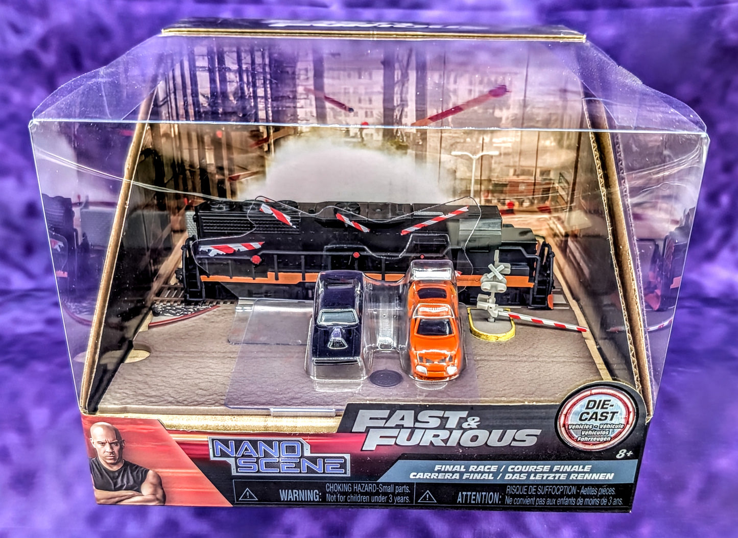 Jada Fast & Furious Nano Scene "Final Race" Diorama Set