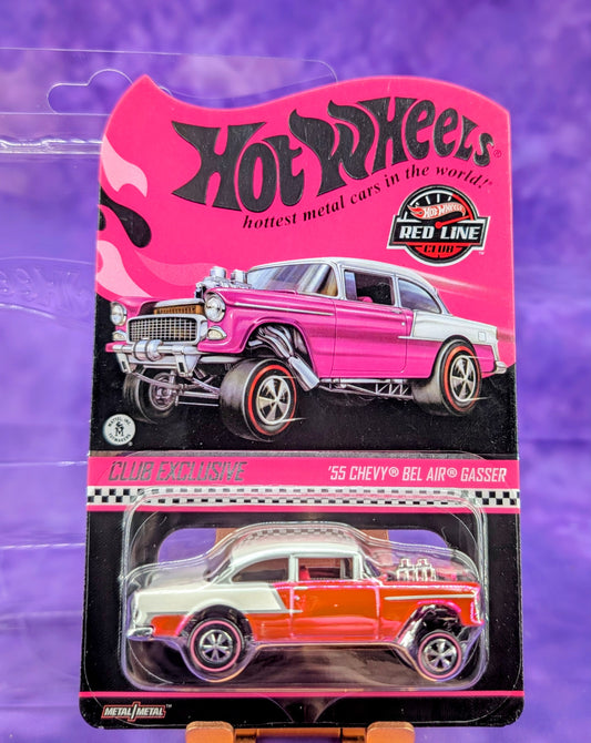 Hot Wheels RLC '55 Chevy Bel Air Gasser - Convention Party Pink - Red Line Club