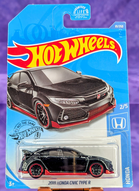 Hot Wheels 2018 Honda Civic Type R – Honda Series – Mainline - See Description