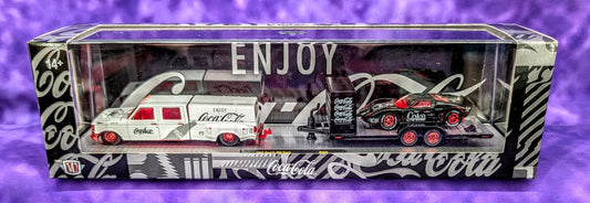 CHASE M2 Machines 1987 Ford F-350 Truck & 1966 Ford GT40 MK II - 1 of 750 - Coca-Cola Auto-Haulers