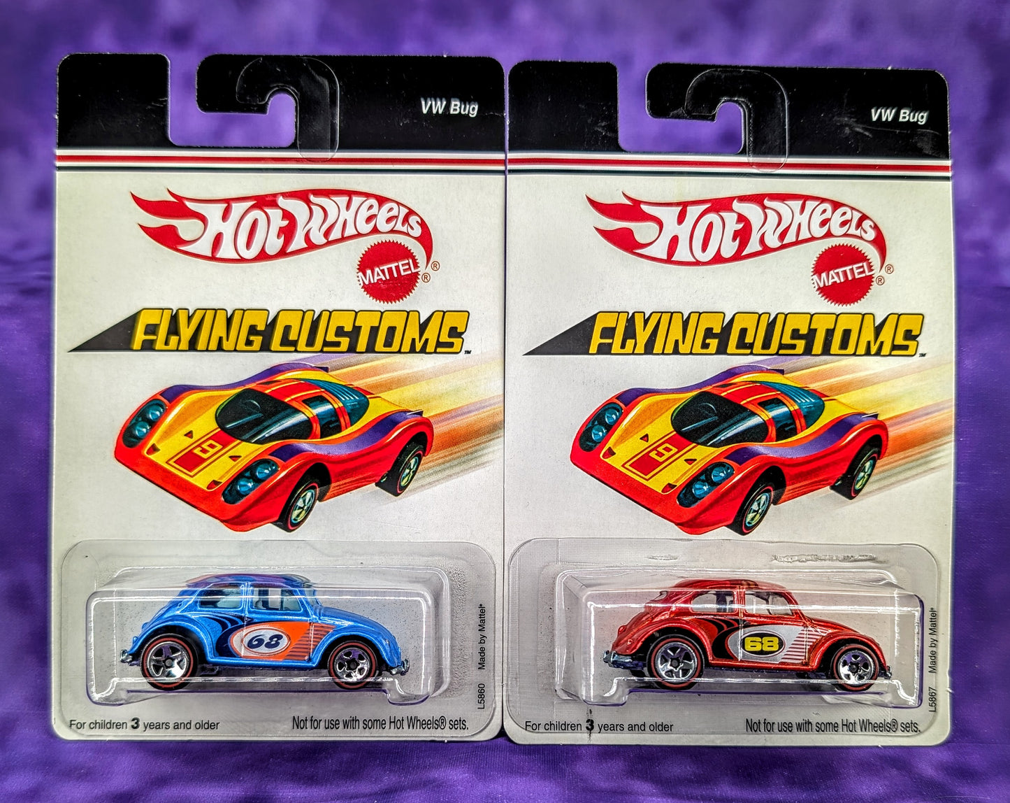 Hot Wheels VW Bug - Set of 2 - Flying Customs