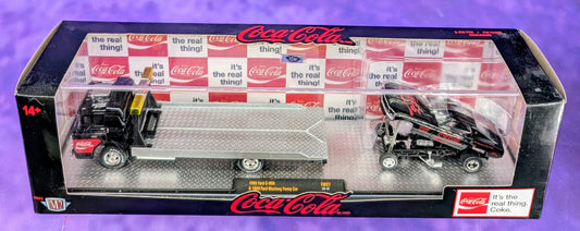M2 Machines 1966 Ford C-950 & 1969 Ford Mustang Funny Car - Coca-Cola - TW27 23-12