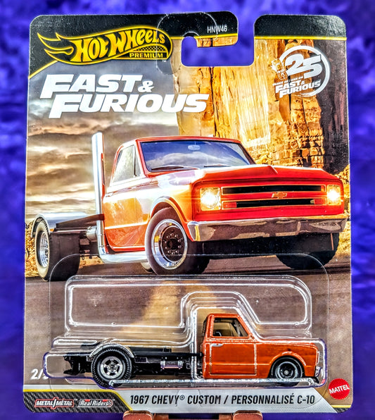 Hot Wheels 1967 Chevy Custom C10 (Bedless) - Fast & Furious 25th Anniversary - Premium