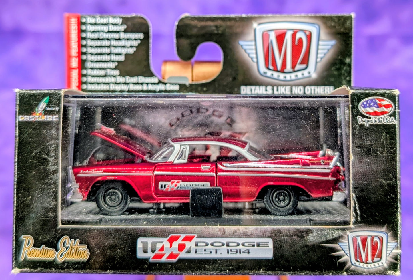 M2 Machines 1957 Dodge Custom Royal Lancer D500 - Walmart Exclusive - DS01 14-22