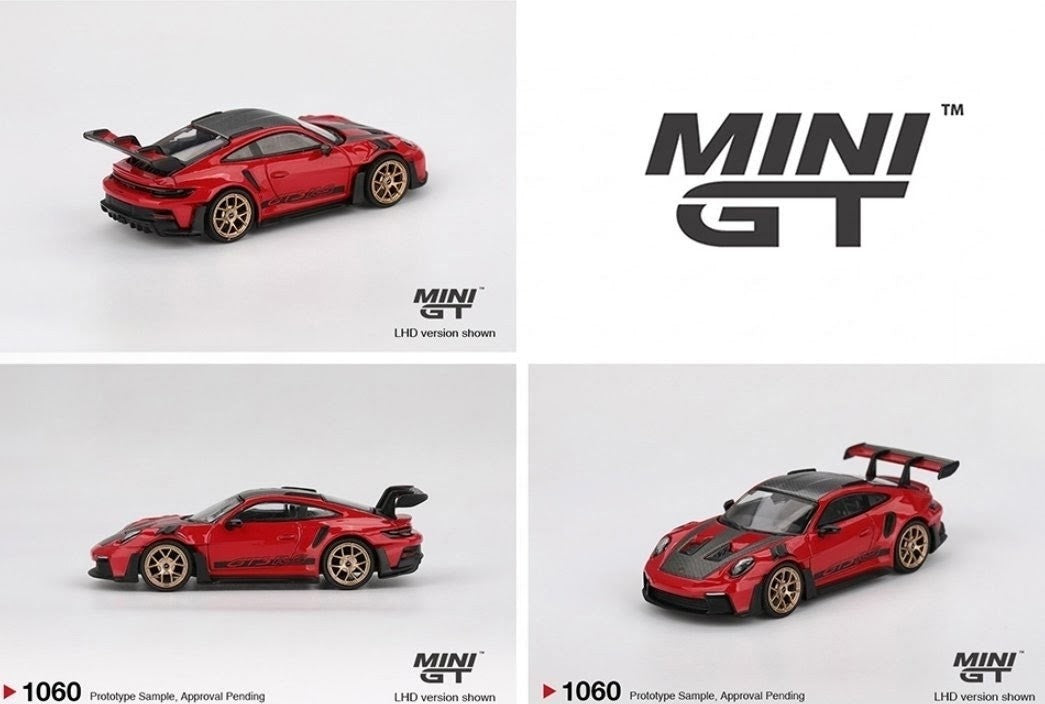 CHASE Mini GT Porsche 911 GT3 RS - RAW Metal - # 1060