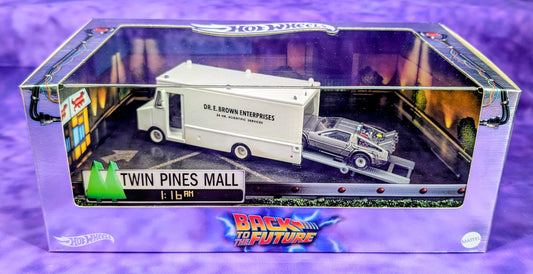 Hot Wheels Back to the Future 40th Anniversary Set - Premium Diorama - San Diego Comic Con