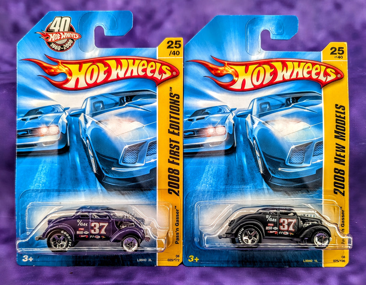 Hot Wheels Pass'n Gasser - Set of 2 - 2008 First Editions / New Models - Mainline