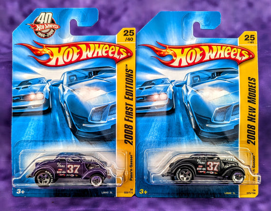 Hot Wheels Pass'n Gasser - Set of 2 - 2008 First Editions / New Models - Mainline