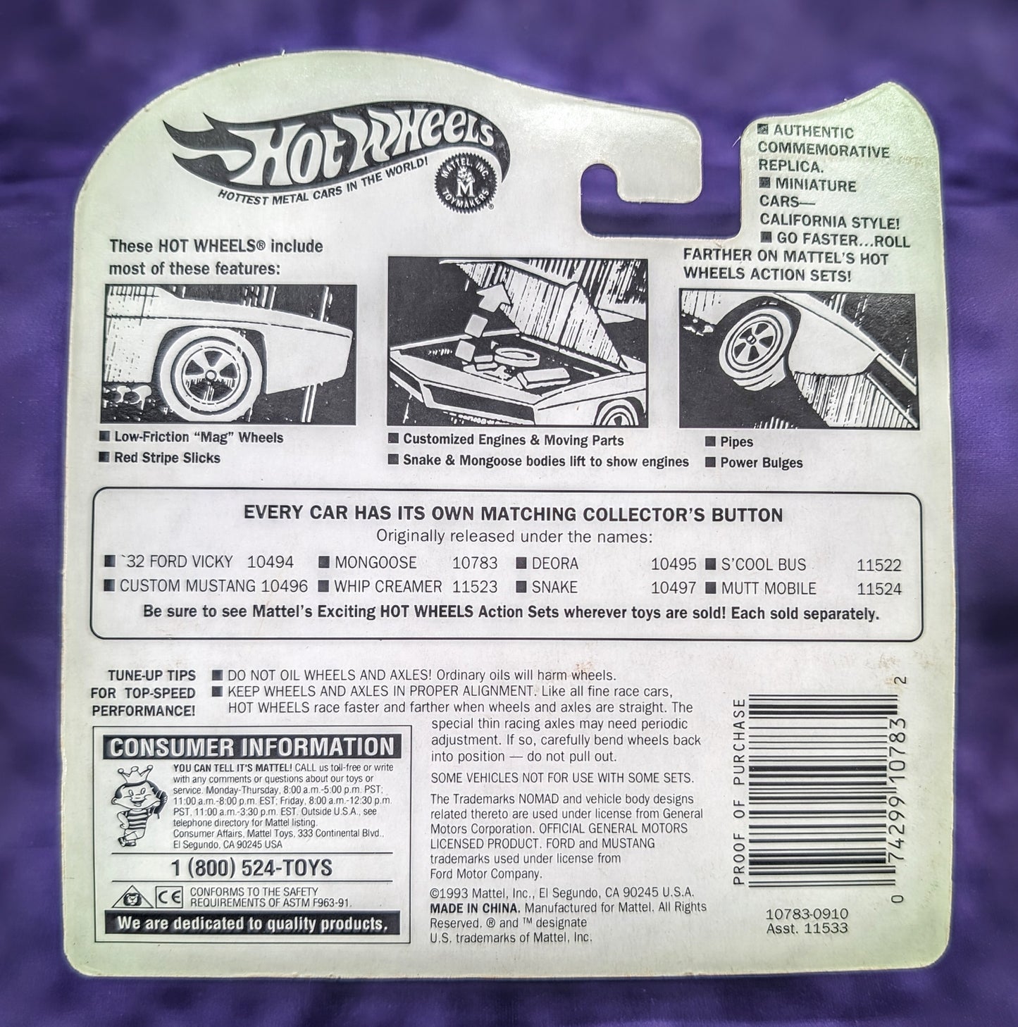 Hot Wheels Tom McEwen "The Mongoose" Funny Car - Vintage Collection Exclusive Series II
