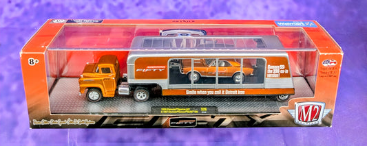 M2 Machines 1959 Chevrolet Spartan LCF & 1967 Chevrolet Camaro SS/RS 396 - Camaro Fifty - Walmart Exclusive - S26 17-