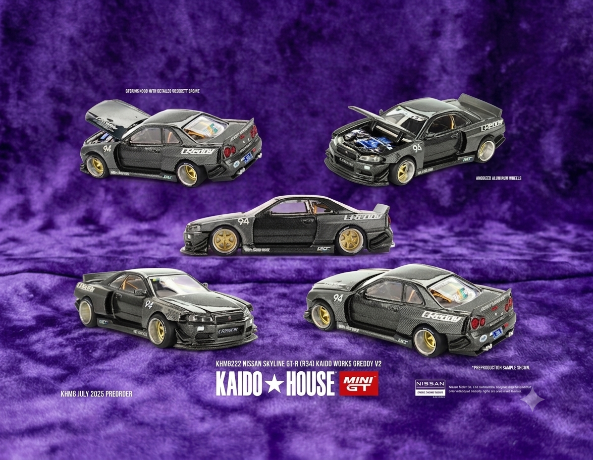 Chase! Kaido House Nissan Skyline GT-R (R34) Kaido Works - Greddy V2 - RAW Chase