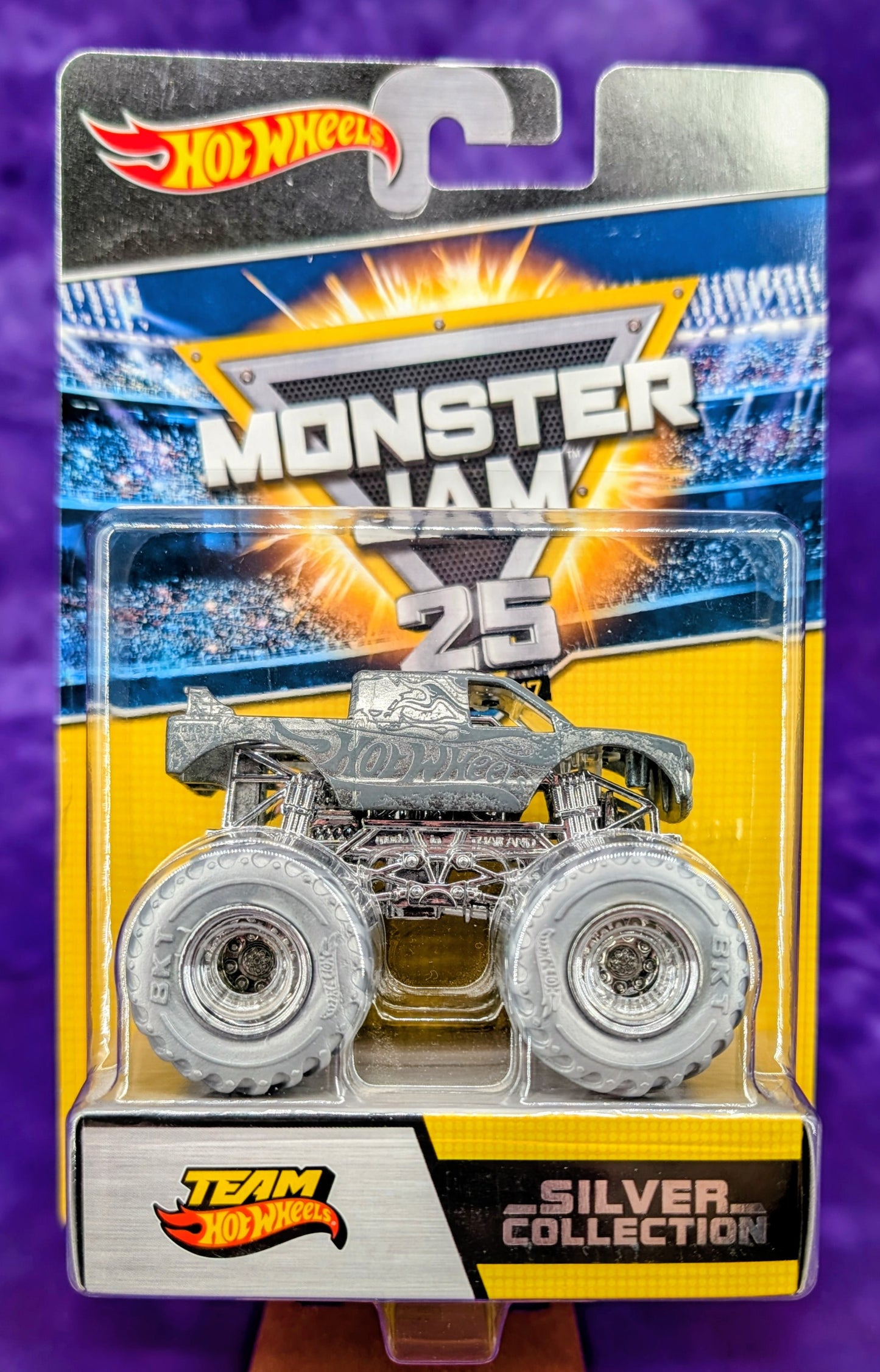 Hot Wheels Monster Jam Silver Collection Set of 5 - 2017 25th Anniversary - See Description