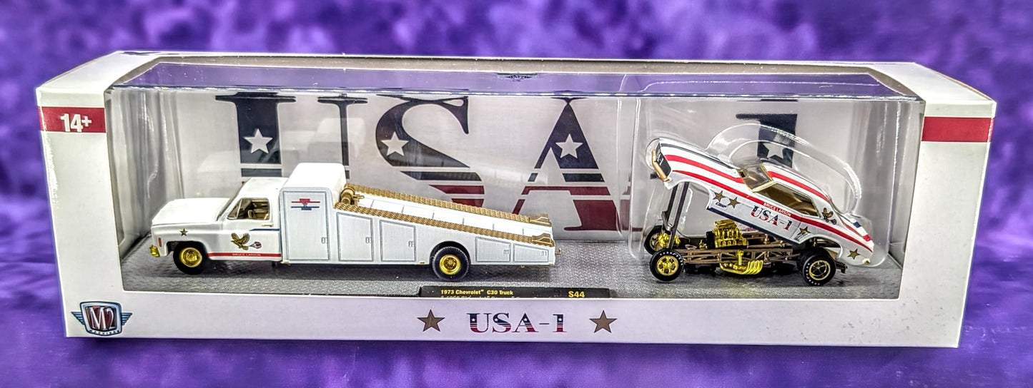 CHASE M2 Machines 1973 Chevrolet C30 Truck & 1969 Chevrolet Camaro Funny Car - USA-1