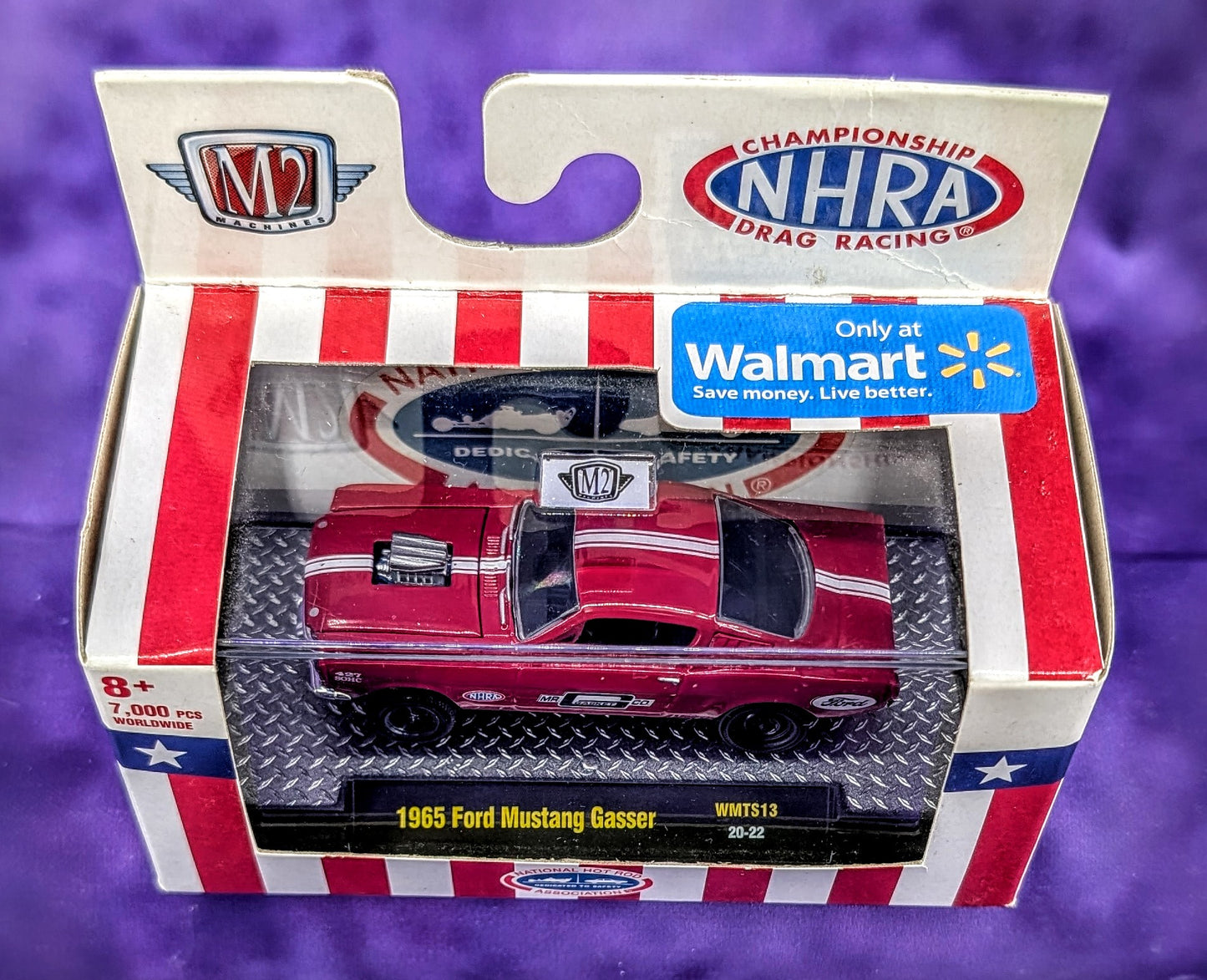 M2 Machines 1965 Ford Mustang Gasser - NHRA Drag Racing - Walmart Exclusive