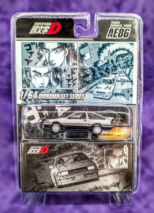 Initial D Toyota Corolla Levin (AE86) -  Hobby Japan Diorama Set Series
