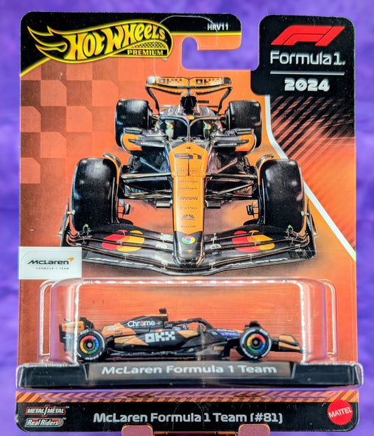 Hot Wheels McLaren Formula 1 Team #81 - Lando Norris - F1 Racing - Premium
