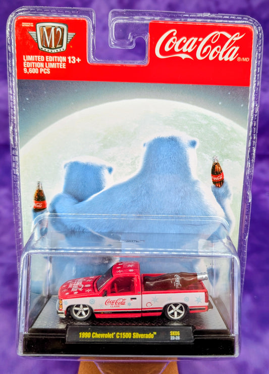 M2 Machines 1990 Chevrolet Silverado C1500 Lowrider OBS - Coca-Cola Bears - SK06 22-28