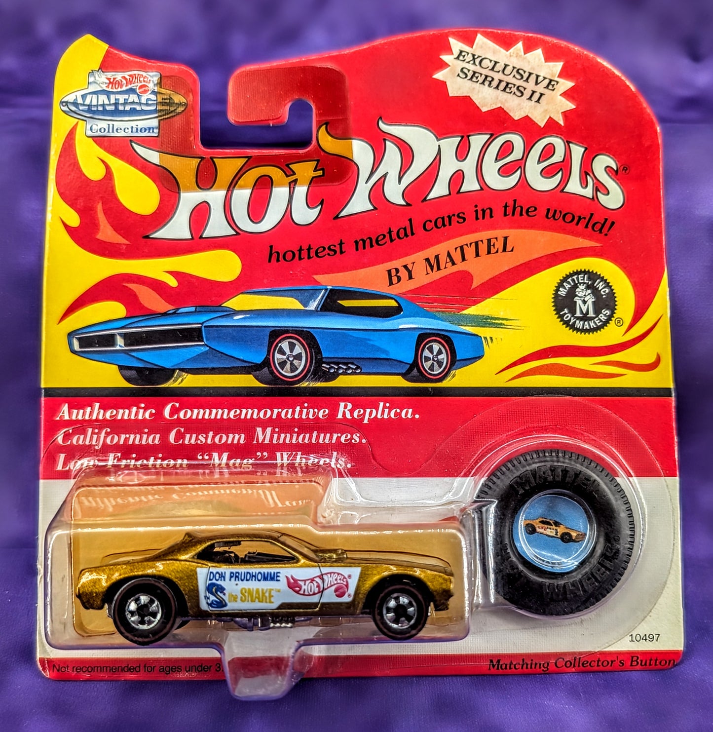 Hot Wheels Snake & Mongoose - Set of 2 - Vintage Collection Series II
