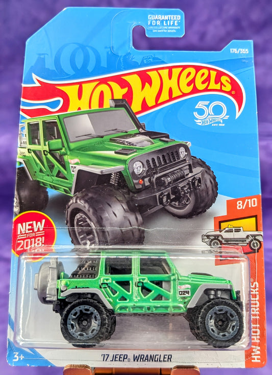 Hot Wheels '17 Jeep Wrangler – HW Hot Trucks - First Edition - Mainline