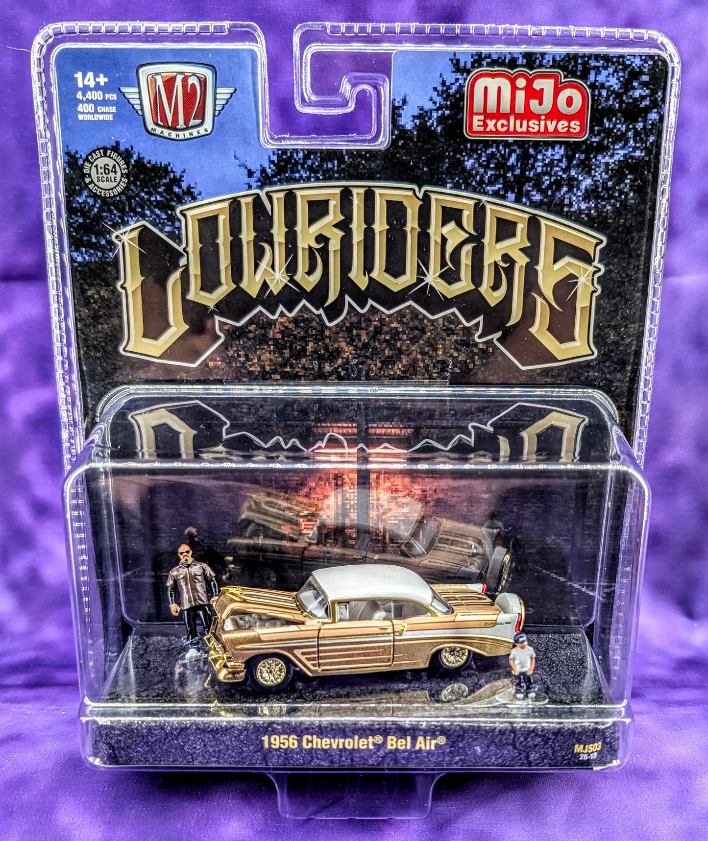 CHASE M2 Machines 1956 Chevrolet Bel Air - Lowriders Diorama - 1 of 400 - Hobby Exclusive