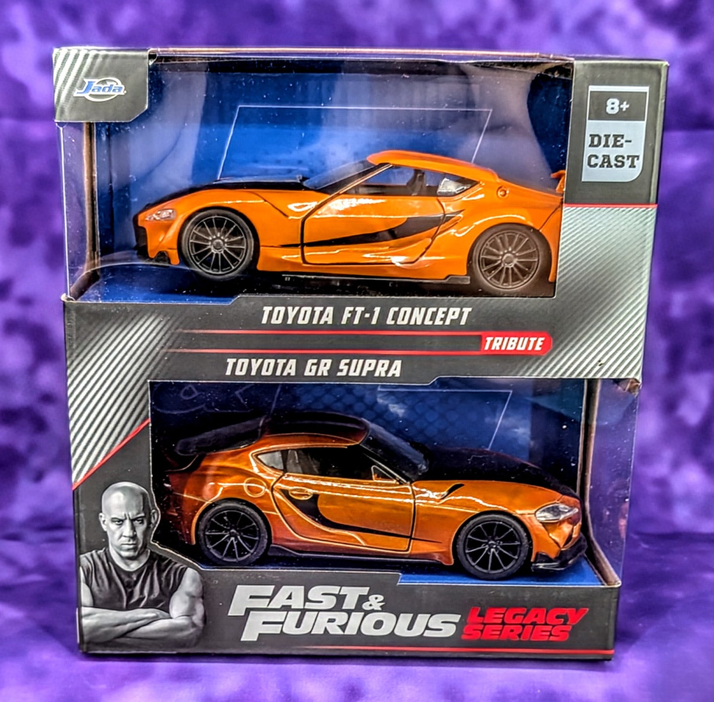 Jada 1:32 Fast & Furious Legacy Series Tribute Toyota FT-1 Concept & Toyota GR Supra Twin Pack
