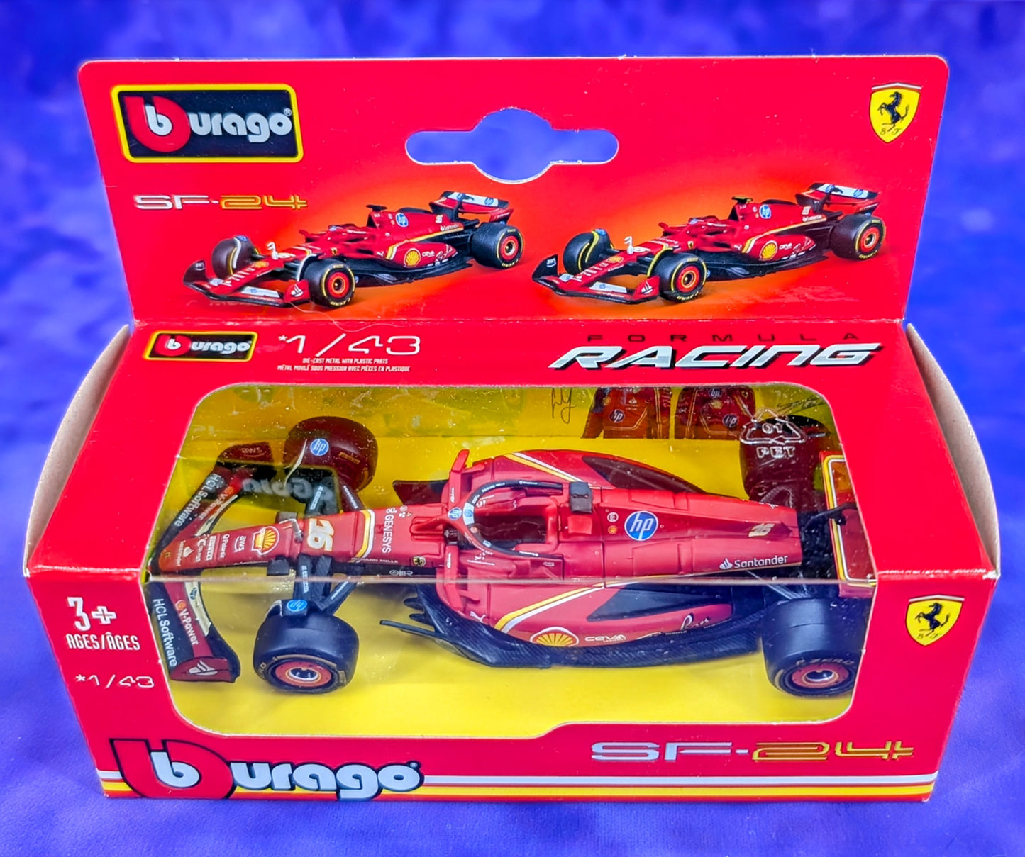Bburago Formula One 1/43 Ferrari SF-24 - Charles Leclerc #16