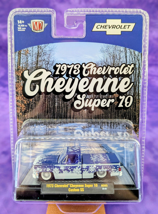 CHASE! M2 Machines 1:64 1973 Chevrolet Cheyenne Super 10 Custom SS “SS454” Holiday Edition – Hobby Exclusive - 1 of 948