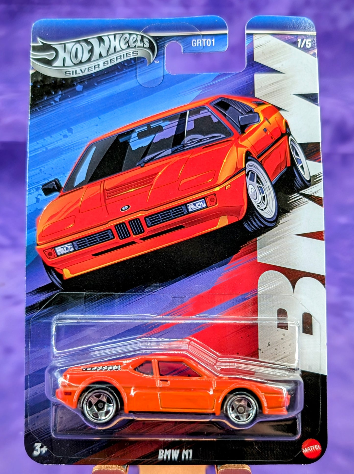 Hot Wheels BMW Silver Label Set of 5 cars- w/ "Unofficial Chase" M5 w/ Metal Chassis
