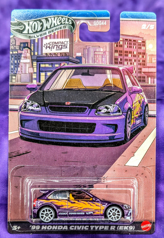 Hot Wheels '99 Honda Civic Type R (EK9) - Compact Kings - Silver Series
