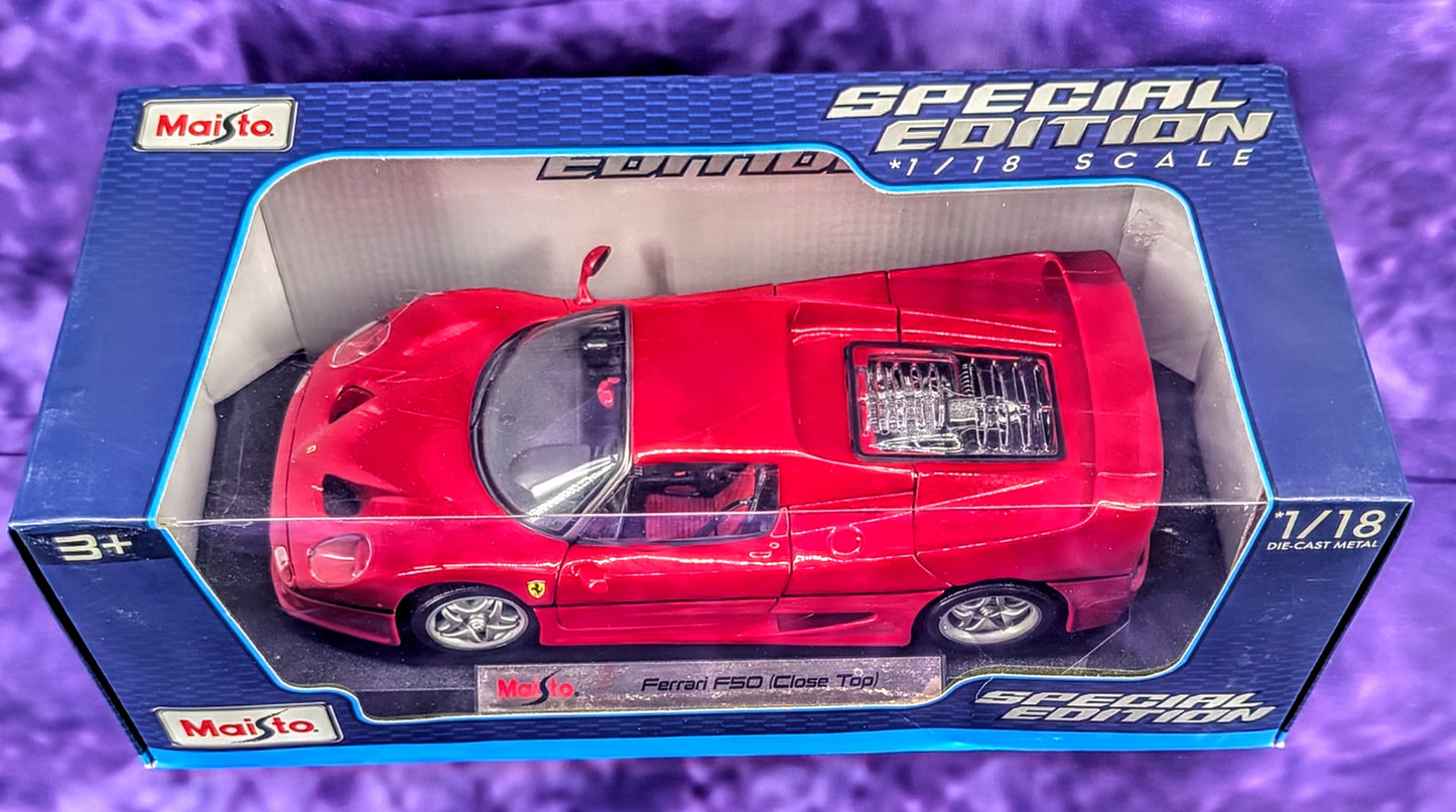 Maisto Ferrari F50 (Close Top) - Special Edition - 1:18 Scale