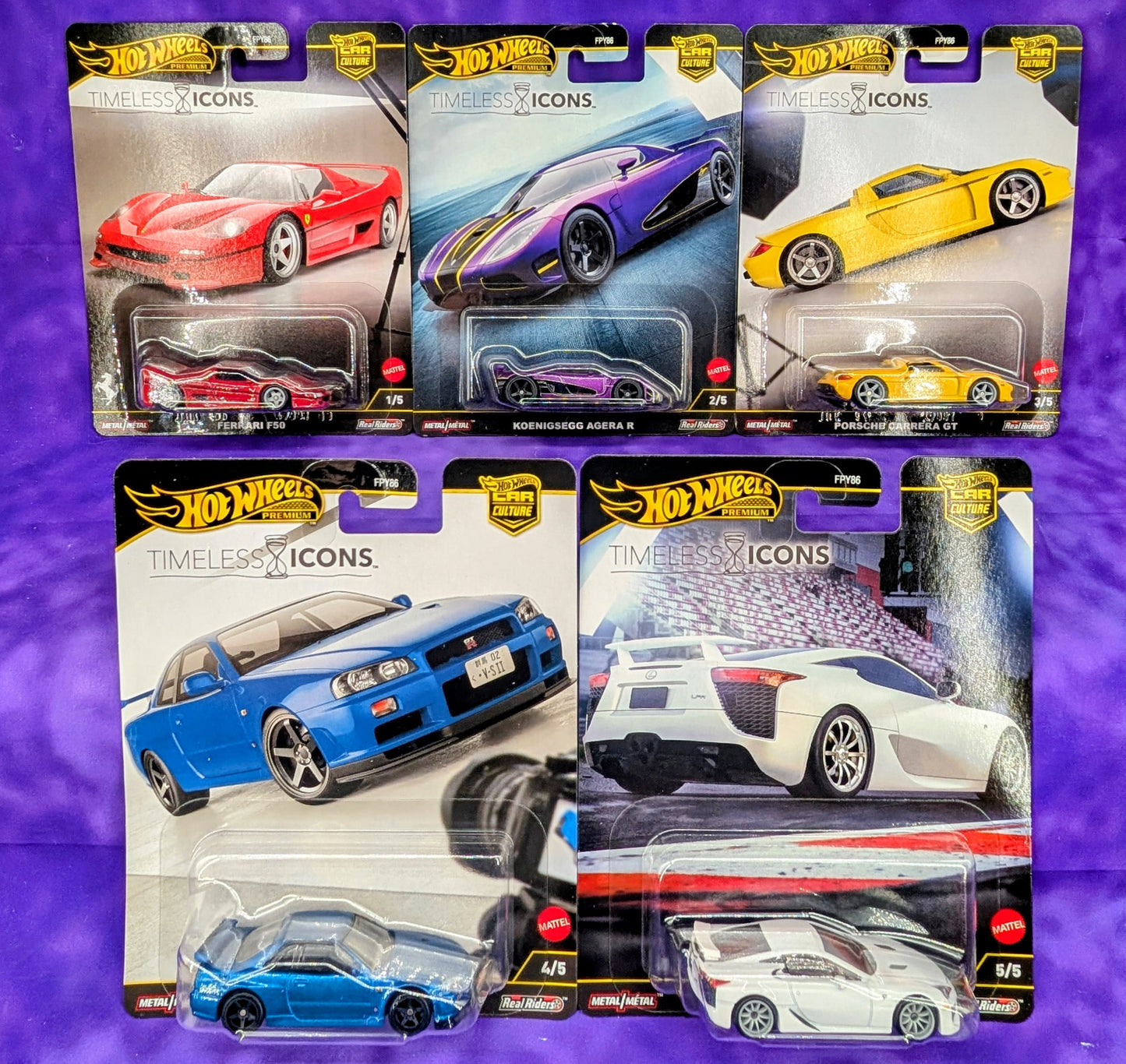 Hot Wheels Timeless Icons - Set of 5 - Car Culture - Premium
