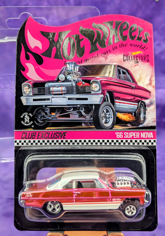 Hot Wheels RLC '66 Super Nova Party Pink- Convention Car - Red Line Club